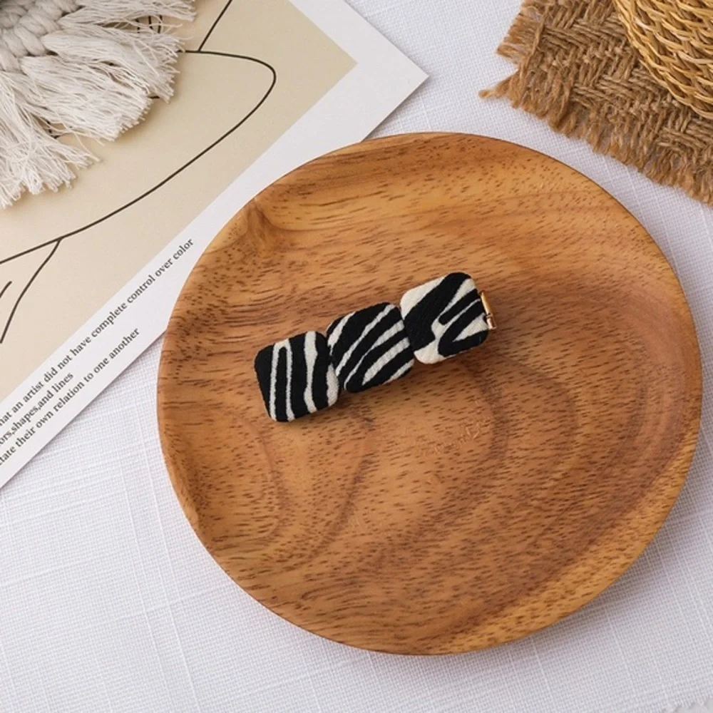 Animal print hair clips